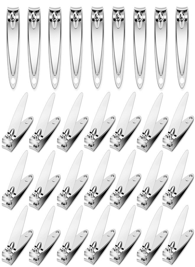 AVERZELLA 30-Pack Fingernail Clippers Pack, Stainless Steel Small Nail Clippers in Bulk, Portable Travel Mini Finger Nail Clippers for Women Men Homeless Care Package Supplies Bulk Set - Image 1